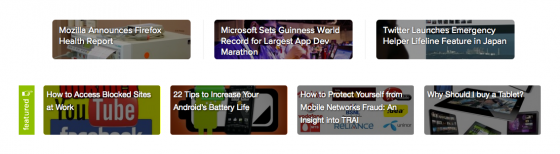 TechBU featured section inspired from TNW